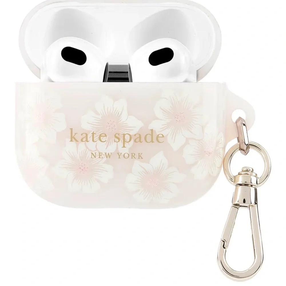 Kate Spade AirPods case with keychain rring for AirPods 3rd generation
